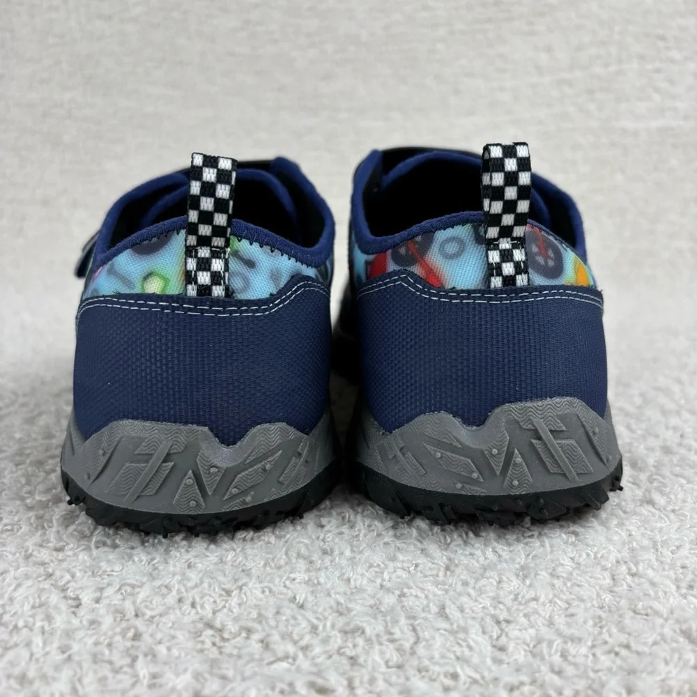 Keen Shoes Boys 6 Blue Speed Hound‎ Non Marking Treaded Hook Loop Bicycle Sports